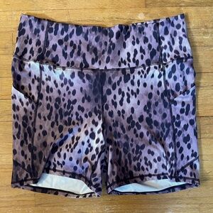 Fabletics Animal Print biker shorts